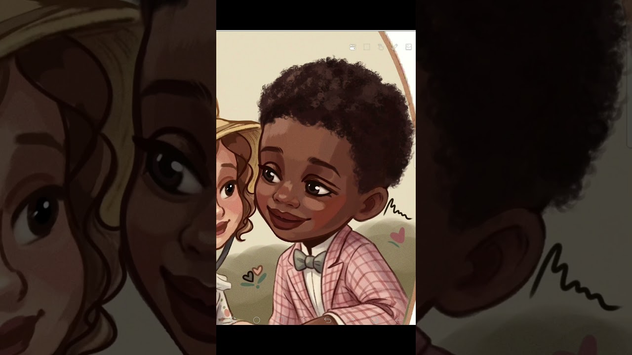 Turning racist caricature into something human☘️#artwithpurpose #redraw #portrait #illustration #art