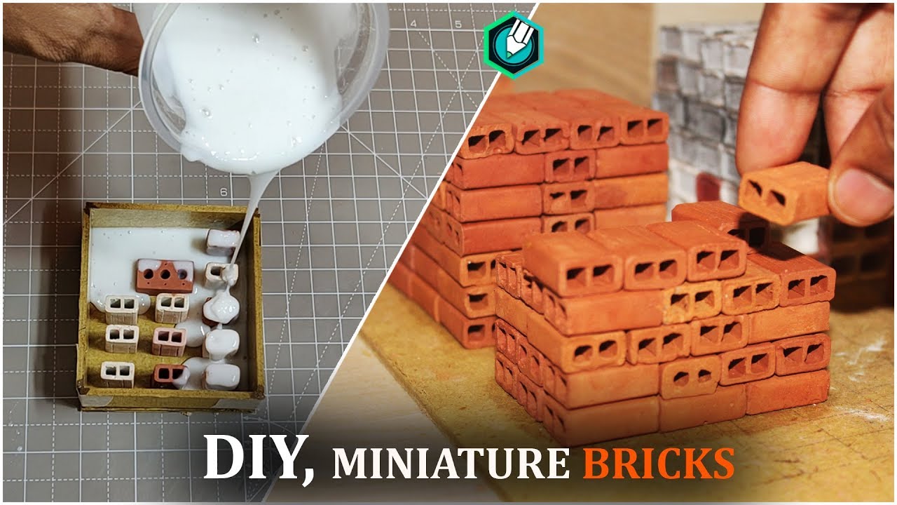 BRICKLAYING-- HOW TO MAKE SCALED BRICKS-- REALISTIC BRICKS - casting mold