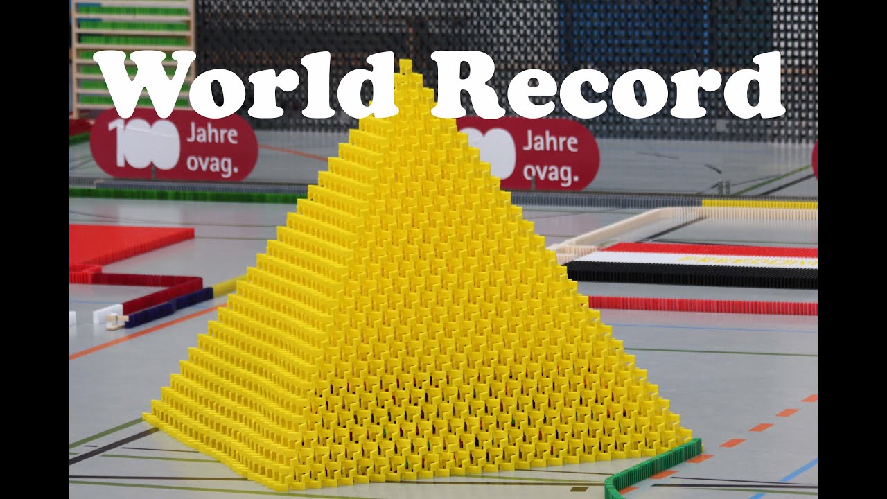 Guinness World Record - Largest Domino 3D Pyramid (27x27)