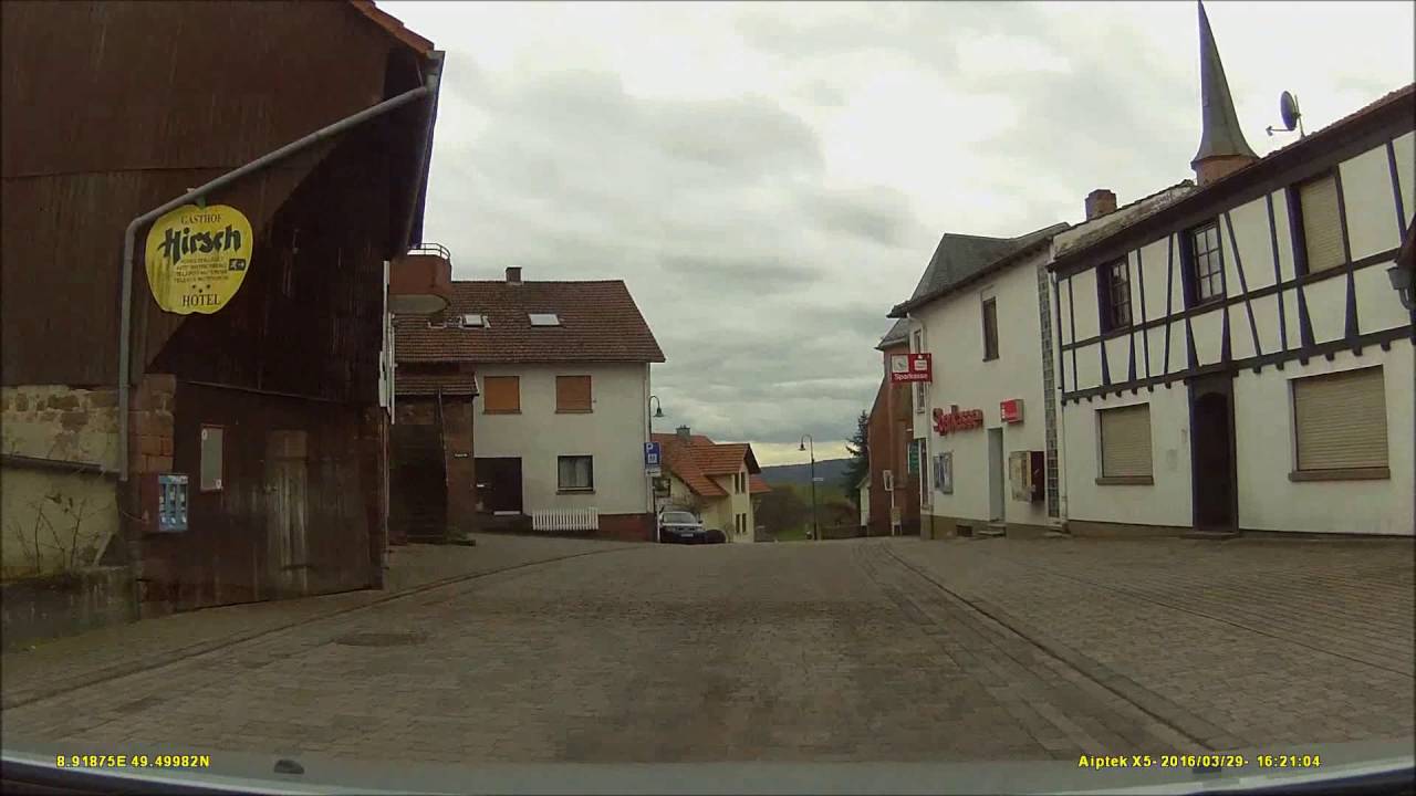 Ortsdurchfahrt im Odenwald/ERB: Oberzent/Rothenberg (Nord rein, S&uuml;d raus)