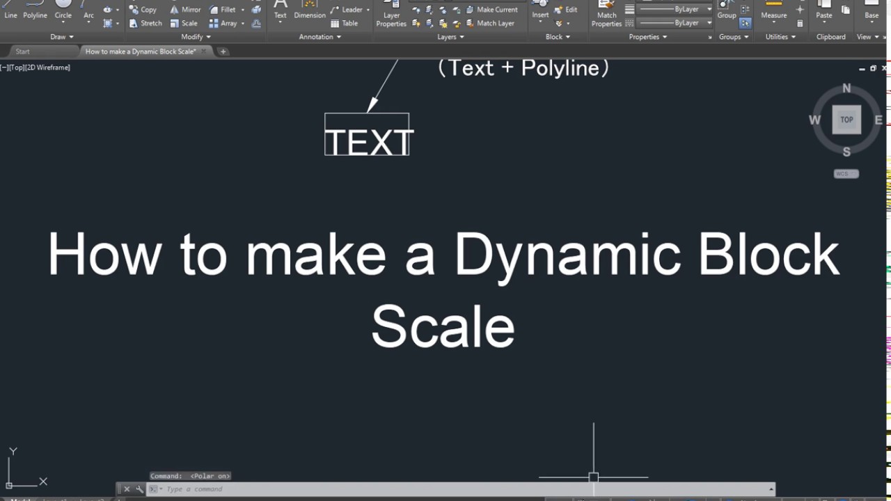 AutoCAD How to make a Dynamic Block Scale