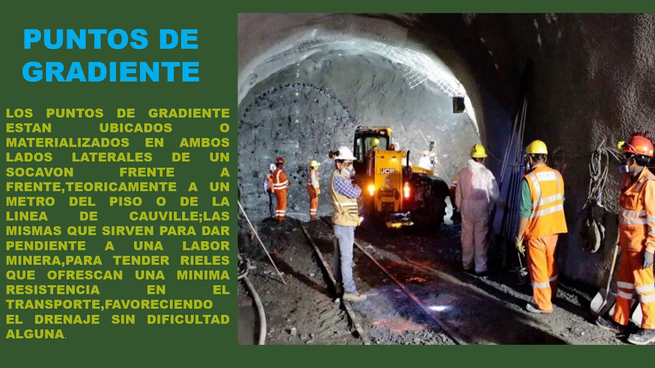 Ubicación y replanteo de puntos de gradiente