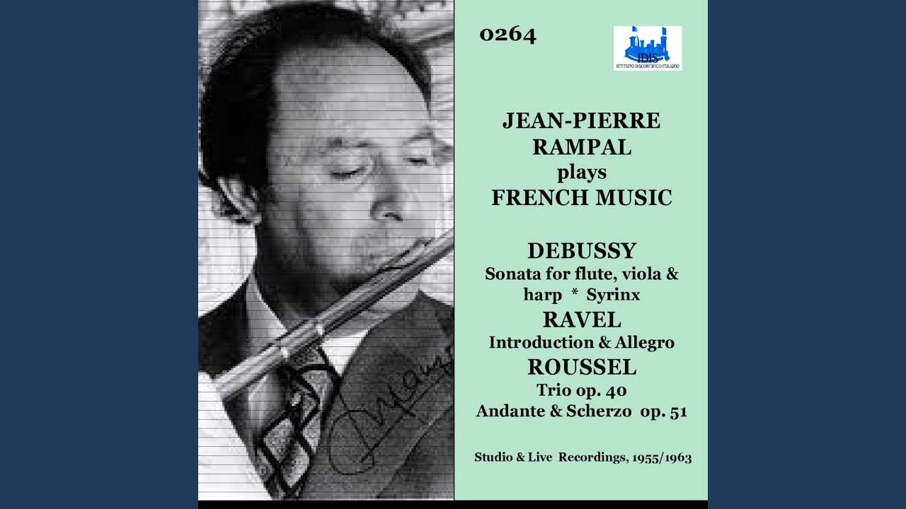 Introduction and Allegro for harp, flute, clarinet and string quartet (Studio Recording)