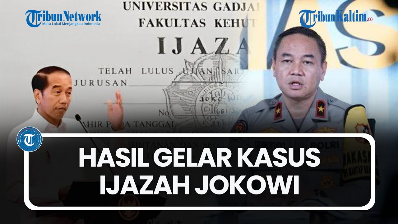 Mabes Polri Umumkan Hasil Gelar Kasus Ijazah Jokowi