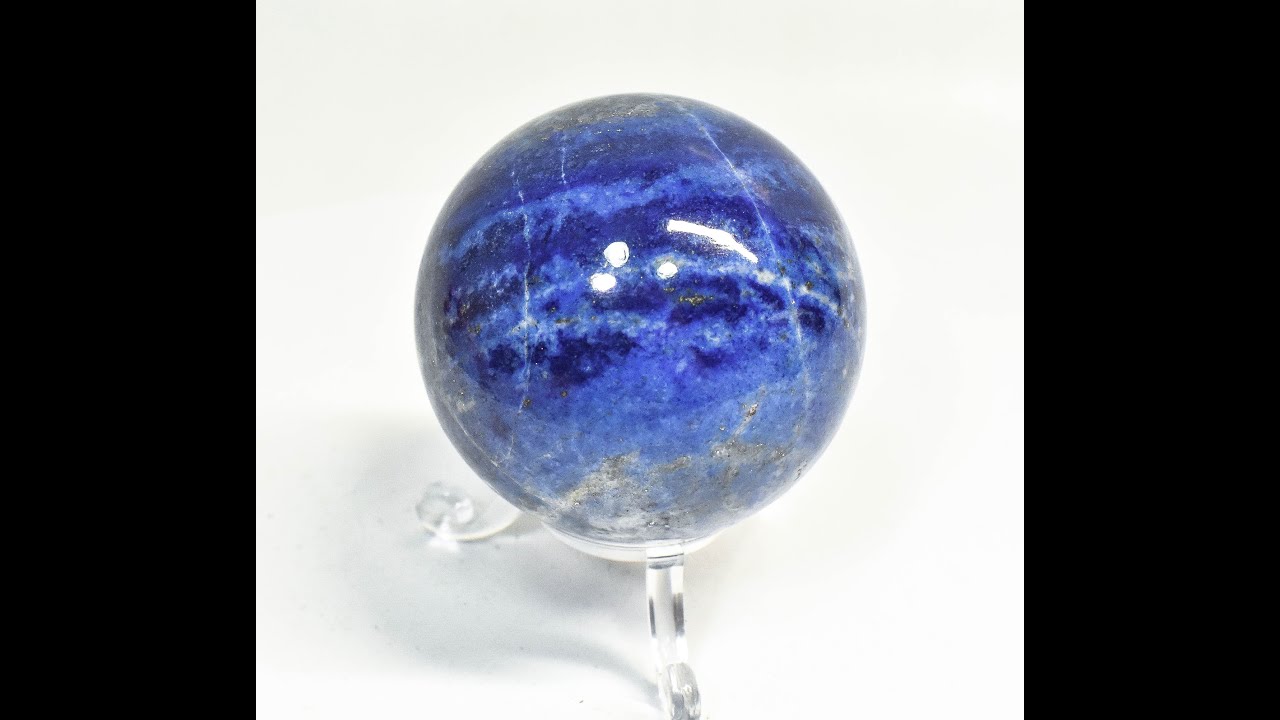 2.16" POLISHED LAPIS LAZULI Sphere With Stand Afghanistan S369 