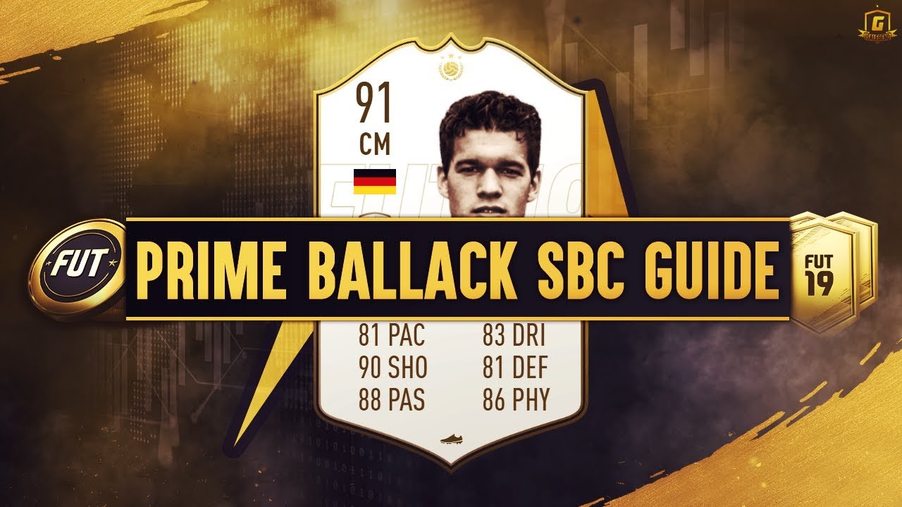 FIFA 19 Prime Michael Ballack SBC Guide - 91 Rated, 1.6m Spend & 545k Worth of Packs