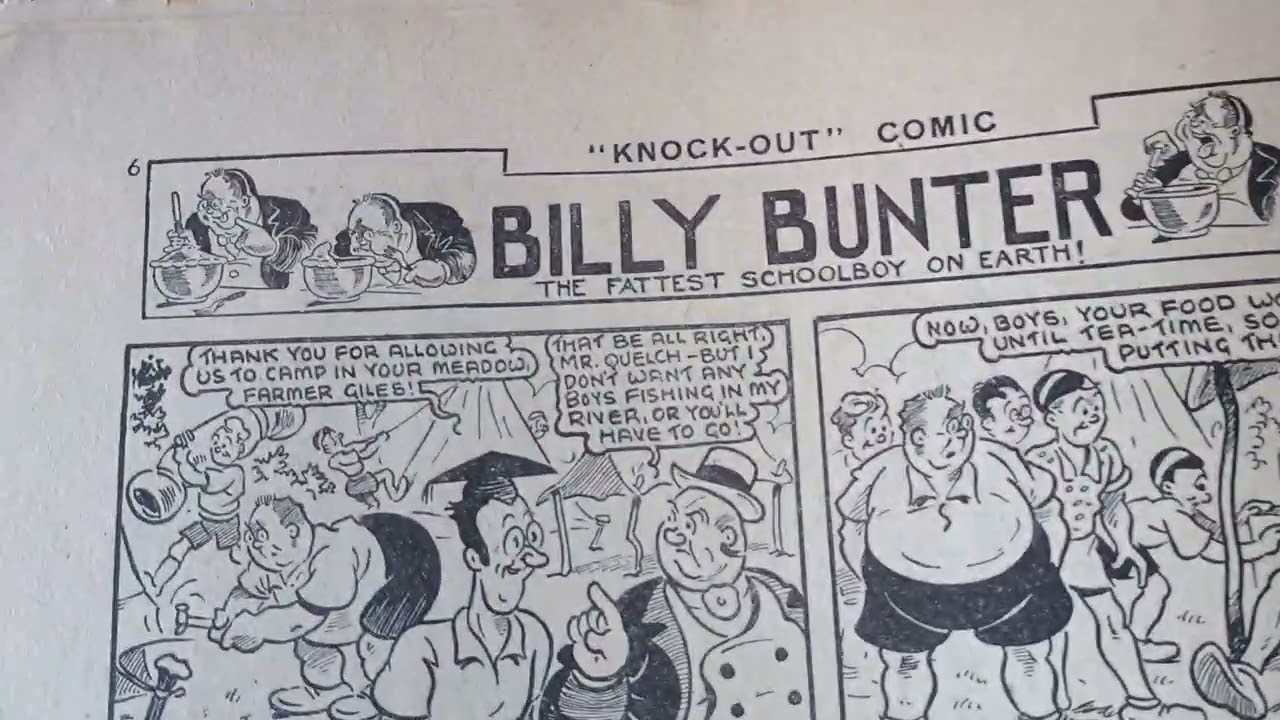 A quick flip through a wartime British comic. This is Knockout No.88 dated November 2nd 1940.