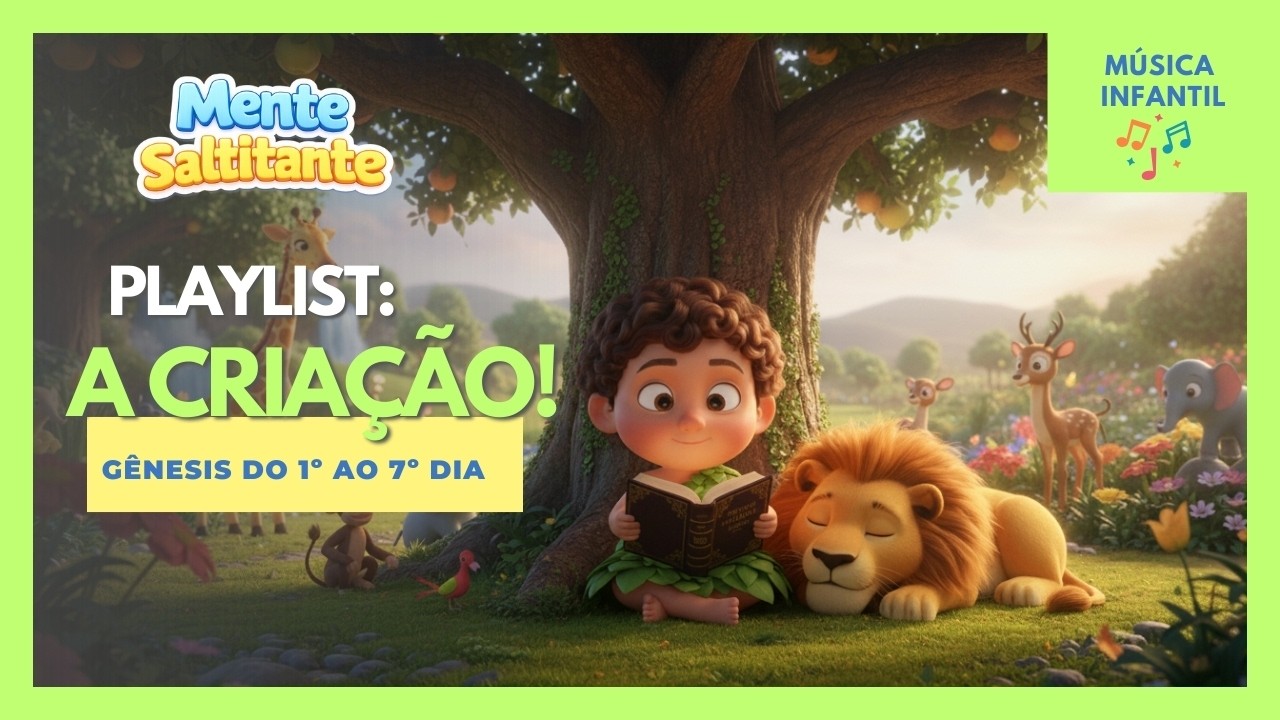 Playlist Especial: Os 7 Dias da Criação! 🐠🌿☀️🌙 | Música Infantil Cristã | Mente Saltitante