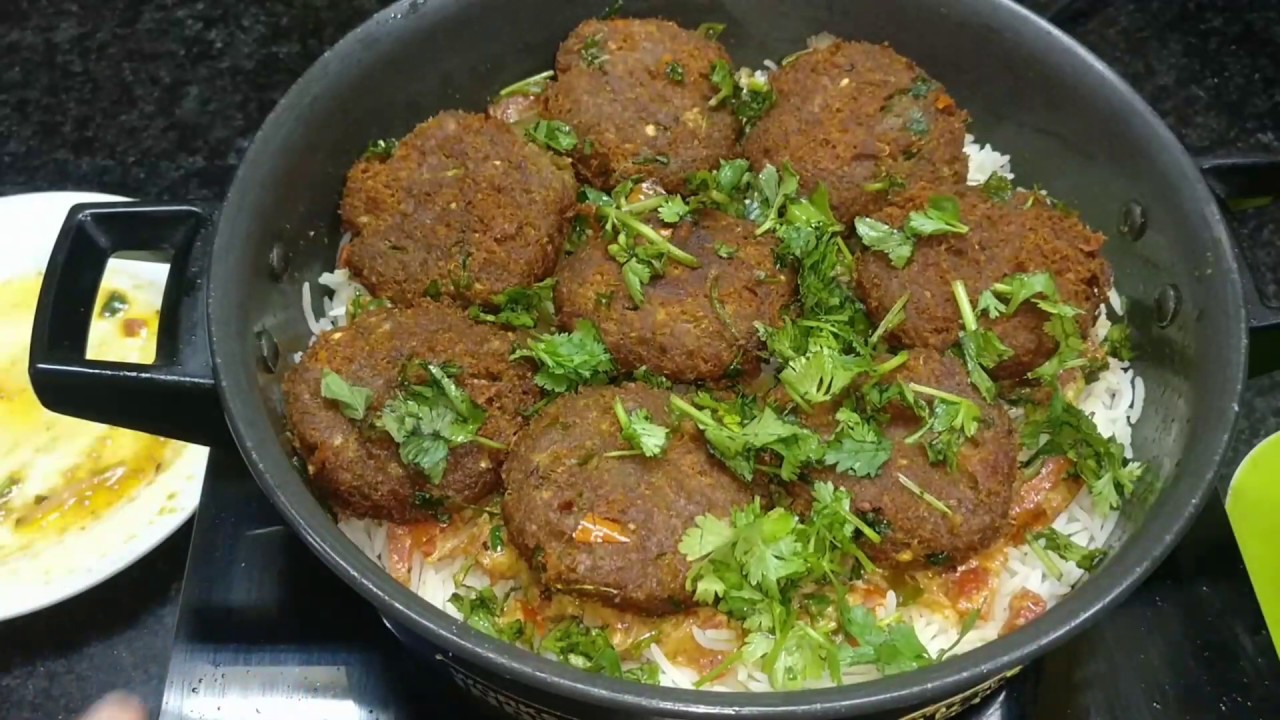 Shami kabab ki biryani