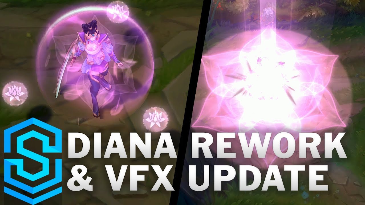 Diana Rework & Visual Effect Update Comparison -  All Skins | League Of Legends