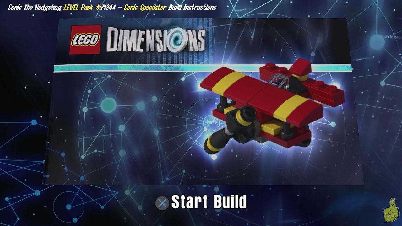 Lego Dimensions: Tornado / Build Instructions (Sonic the Hedgehog LEVEL Pack #71244) - HTG