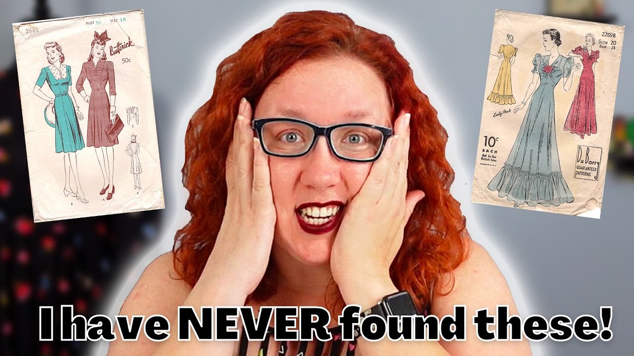 The BEST BOX of Vintage Sewing Patterns I have found in a long time || Vintage Pattern Haul Unboxing