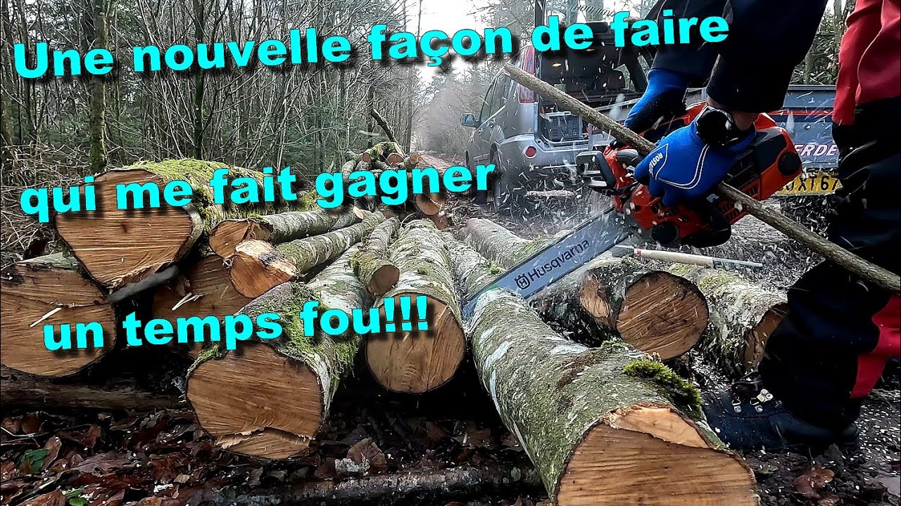 Cette méthode me fait gagner un temps fou en forêt 🌳🪓🪵🪚🌲
