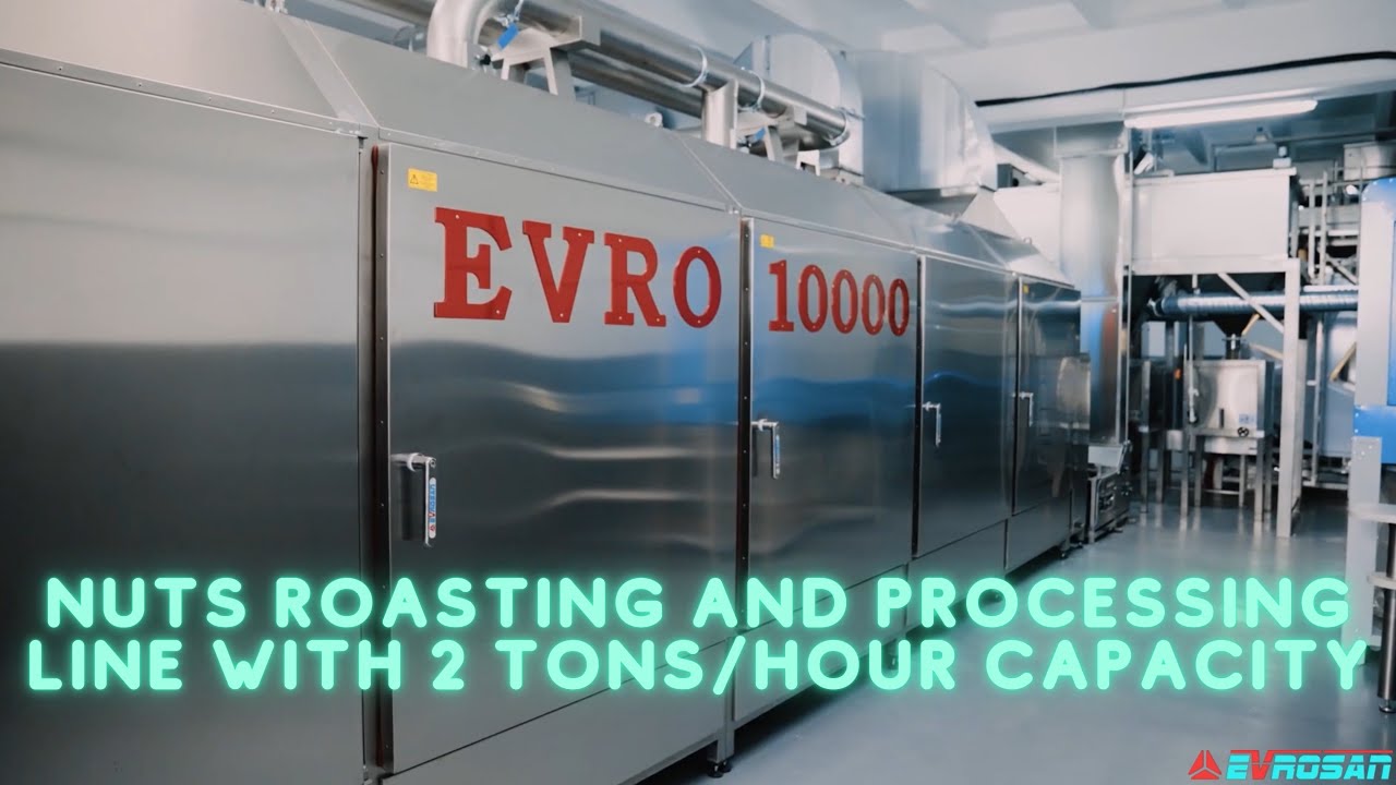 Roasting and Processing Line with 2 tons/hour capacity. 