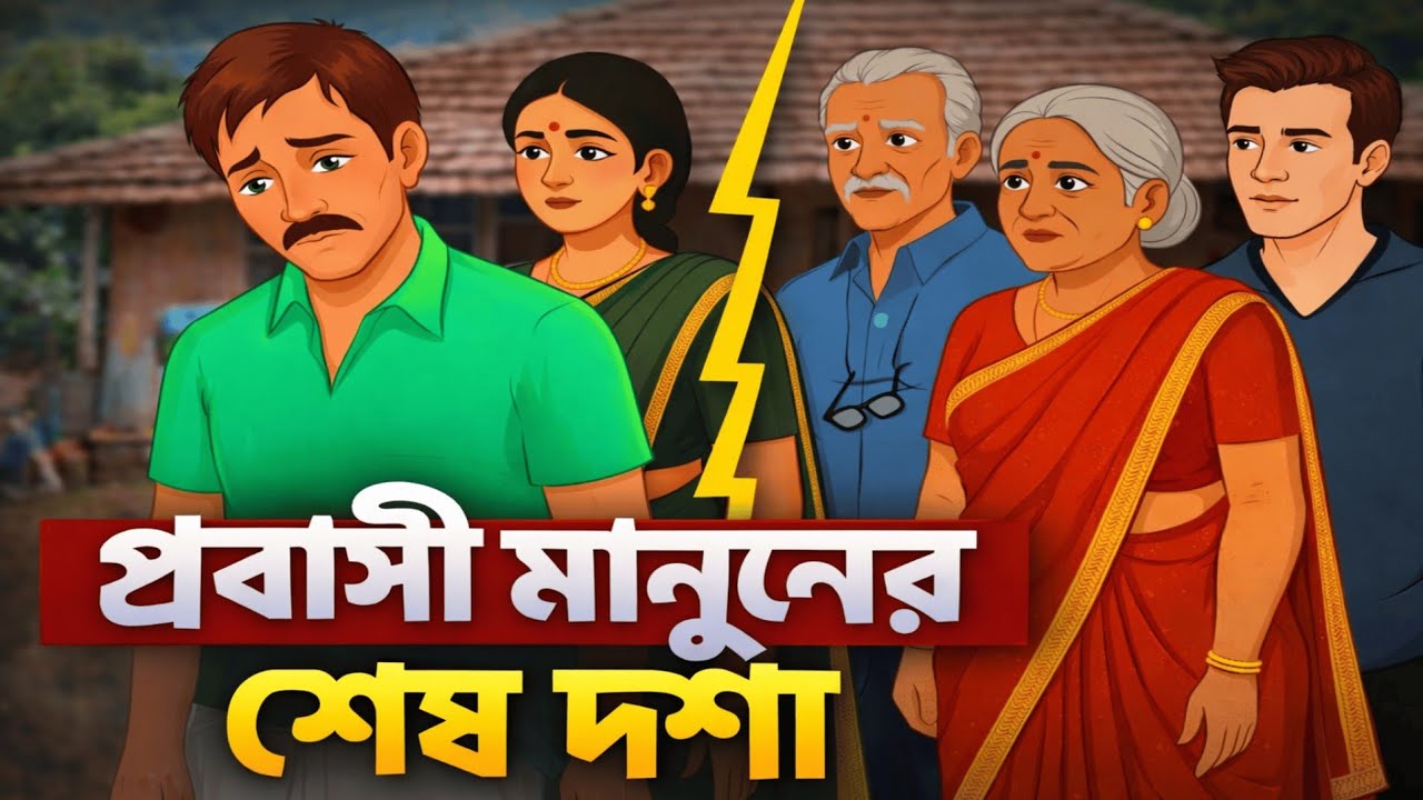 প্রবাসী মানুষের শেষ দশা/Probasi Manusher Ses Dosa। Bangla Cartoon। Story।Thakumar Jhuli। গল্প হাস।