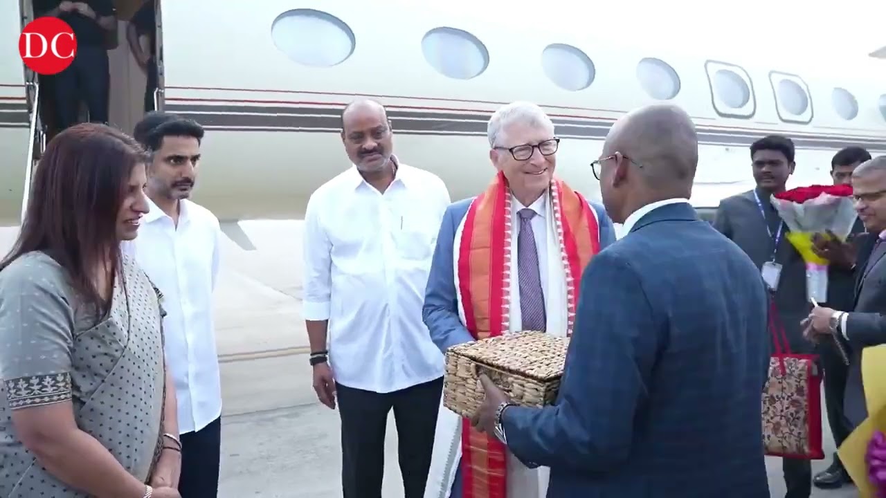 AP CM Welcomes Microsoft Founder Bill Gates At AP Secretariat | Amaravati