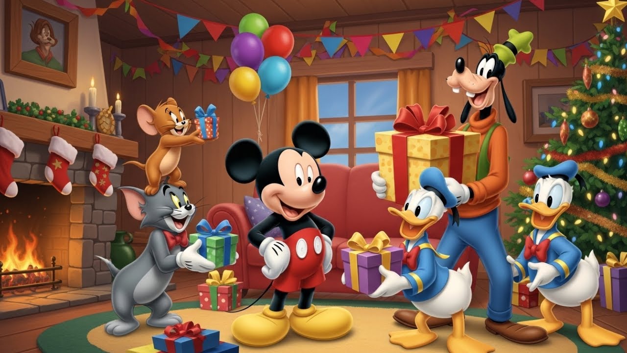 🐭🎂 Mickey Mouse’s Magical Birthday Party with Tom, Jerry, Donald & Goofy | DreamDoodle Kids