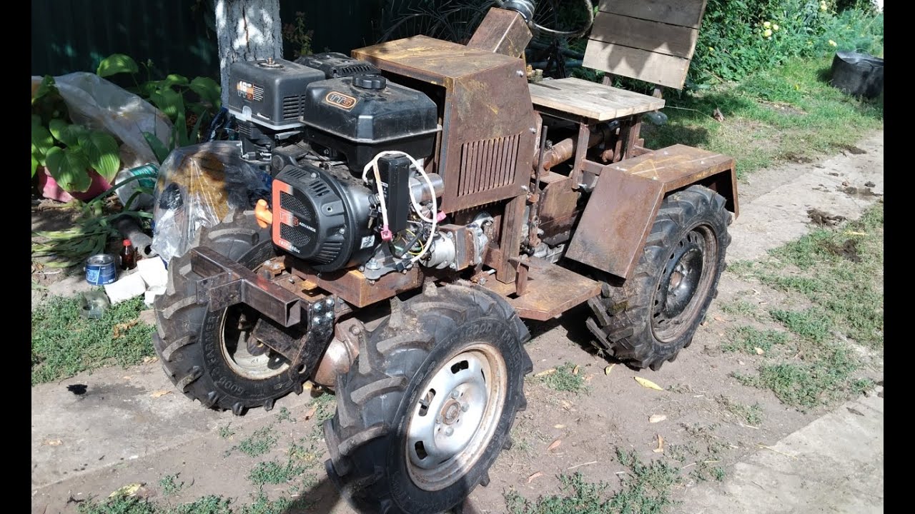 Homemade garden tractor/lawn tractor pt13