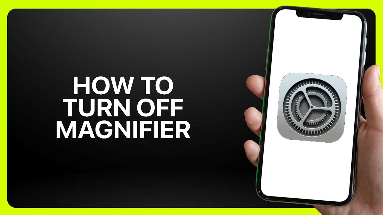 How To Turn Off Magnifier In iPhone Settings ! Tutorial