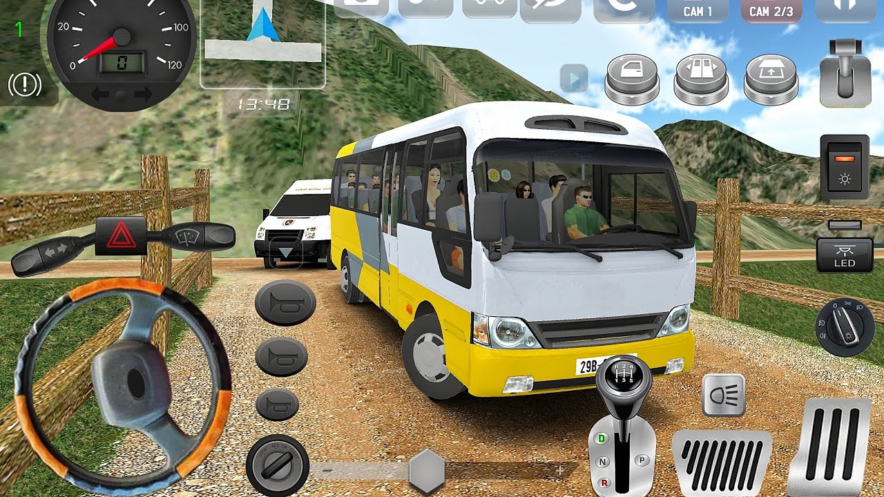 New Minibus Hyundai County Coach Driving! Minibus Simulator Vietnam - Bus Game Android Gameplay