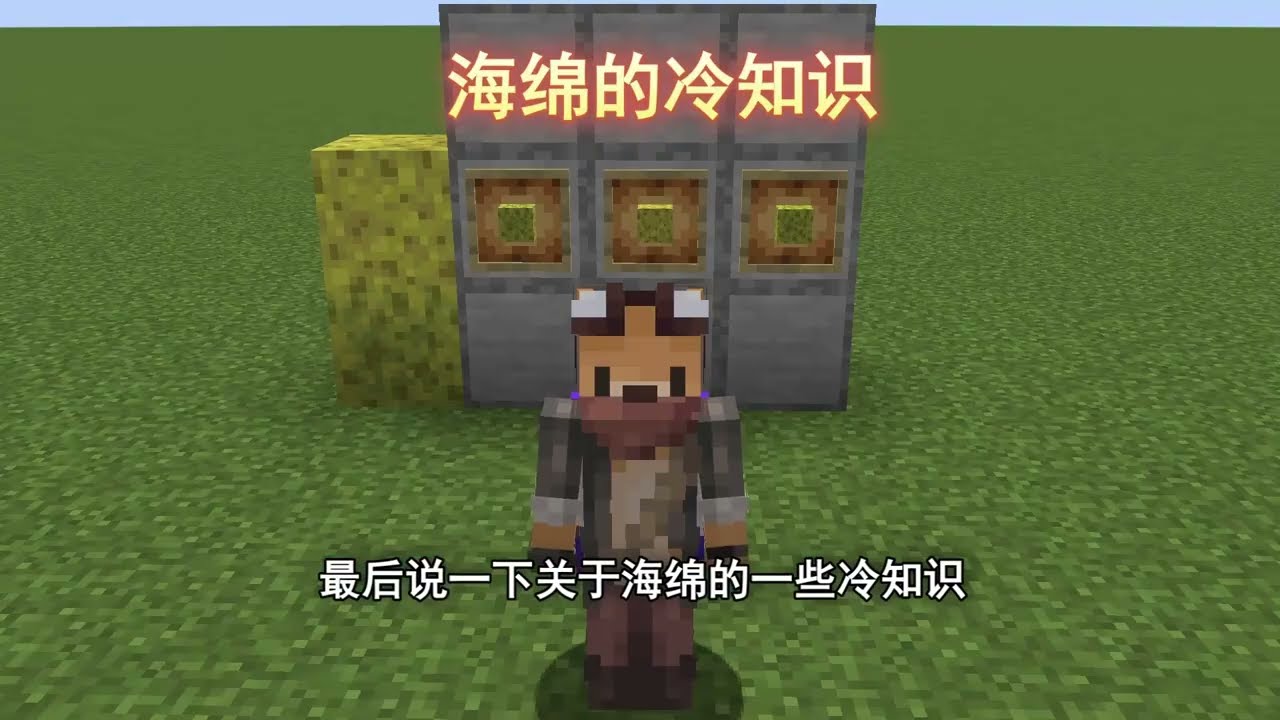 我的世界海绵有什么用？一个视频教会你！冷知识
