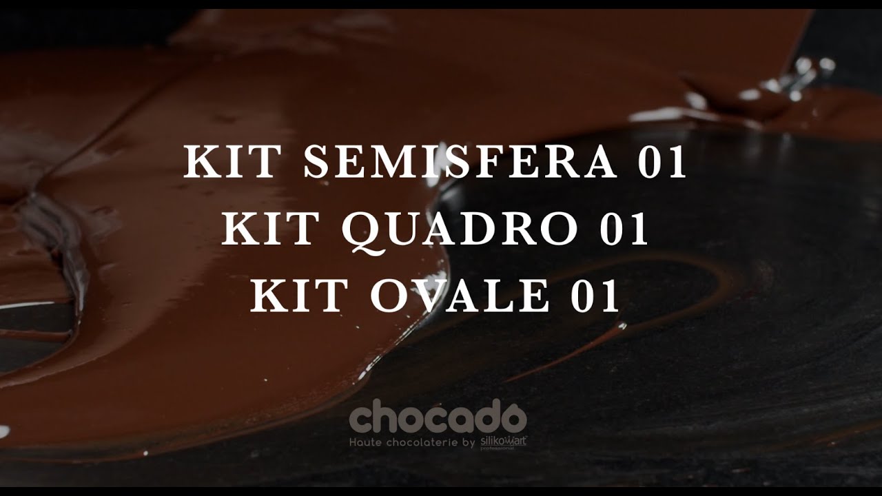 Kit Semisfera 01, Quadro 01, Ovale 01 - CHOCADO Range by Silikomart Professional