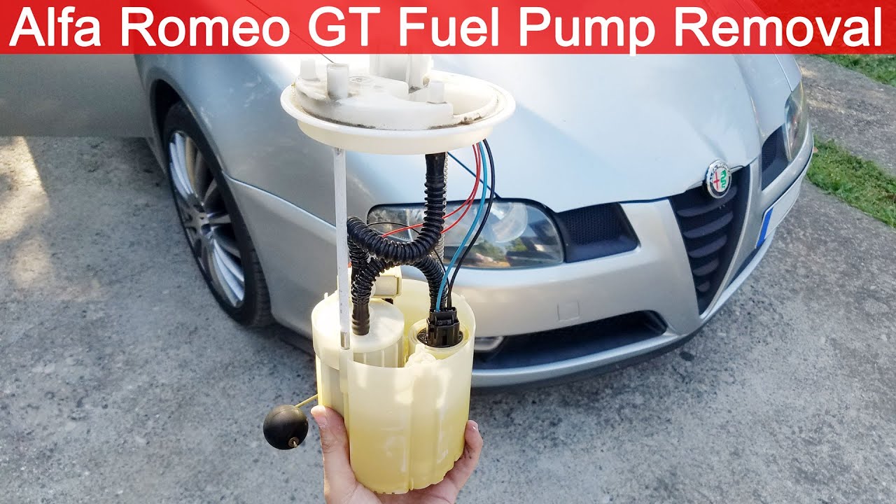 Снятие, расположение и разборка топливного насоса Alfa Romeo GT
