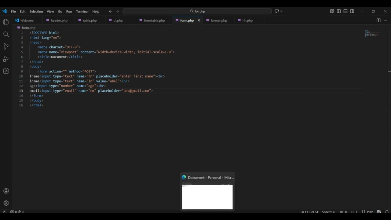 How to Create Registration Form in HTML | የHTML መመዝገቢያ ፎርም አሰራር