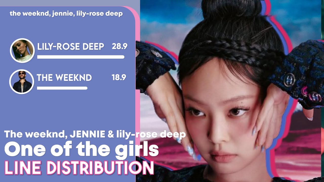 One Of The Girls - Line Distribution by The Weeknd, JENNIE & Lily-rose depp.