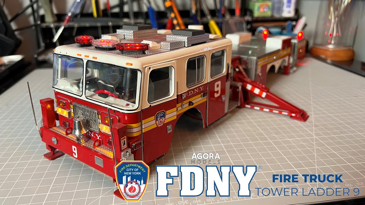 Build the FDNY Ladder 9 Fire Truck 1:24 Scale - Pack 7 - Stages 44-49