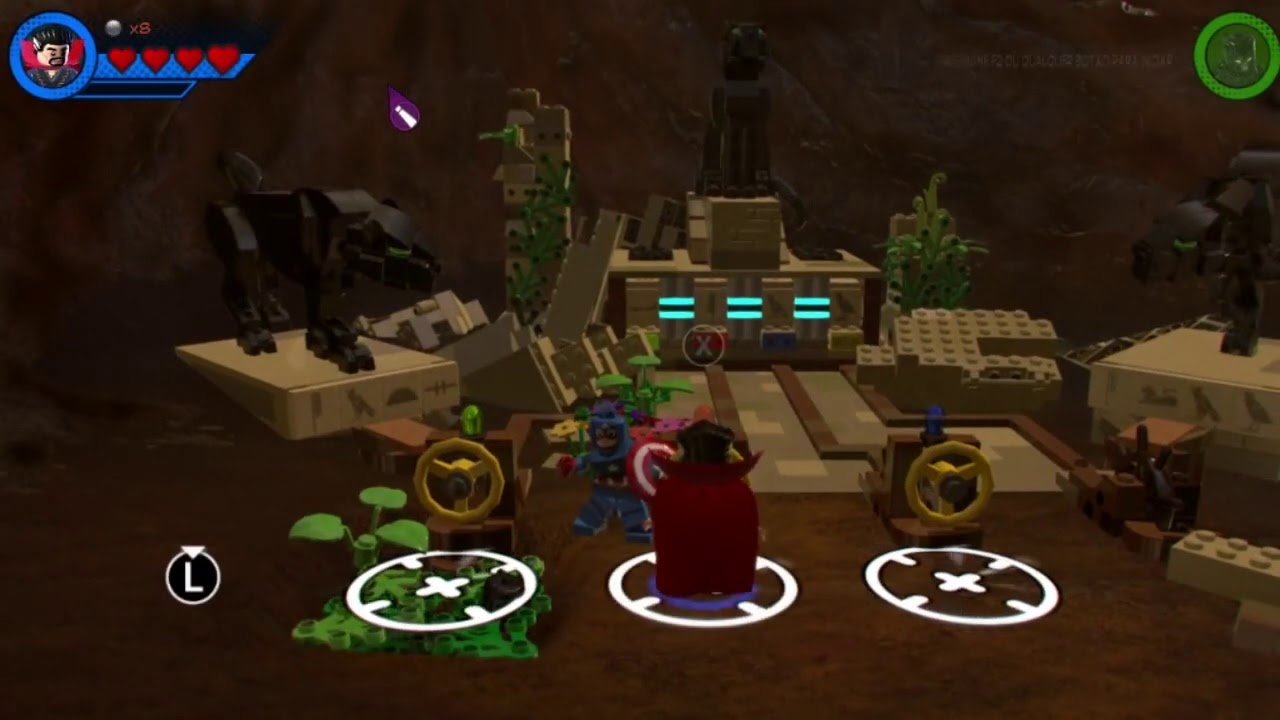 LEGO Marvel Super Heroes 2 - Bloco de ouro Wakanda/ Atrás da cachoeira