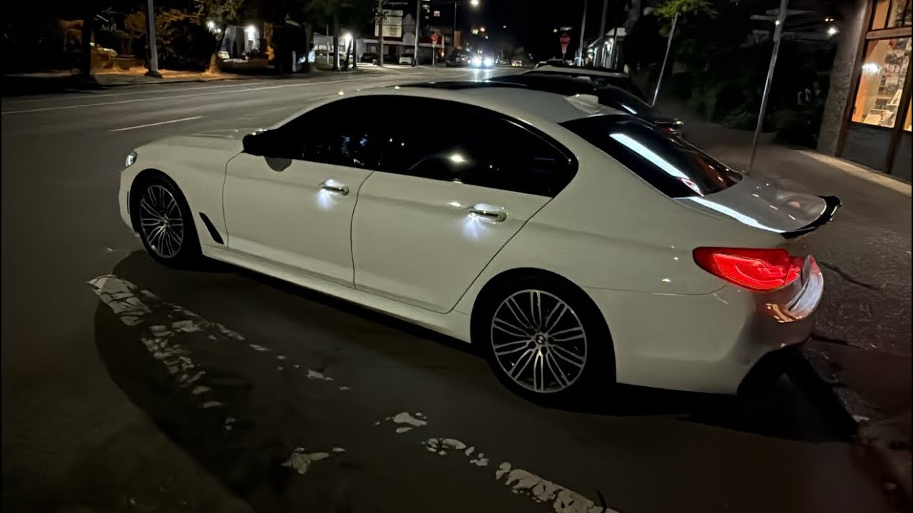 LATE NIGHT POV DRIVE IN MY STRAIGHT PIPED BMW G30 540i ¡ CRAZY POPS