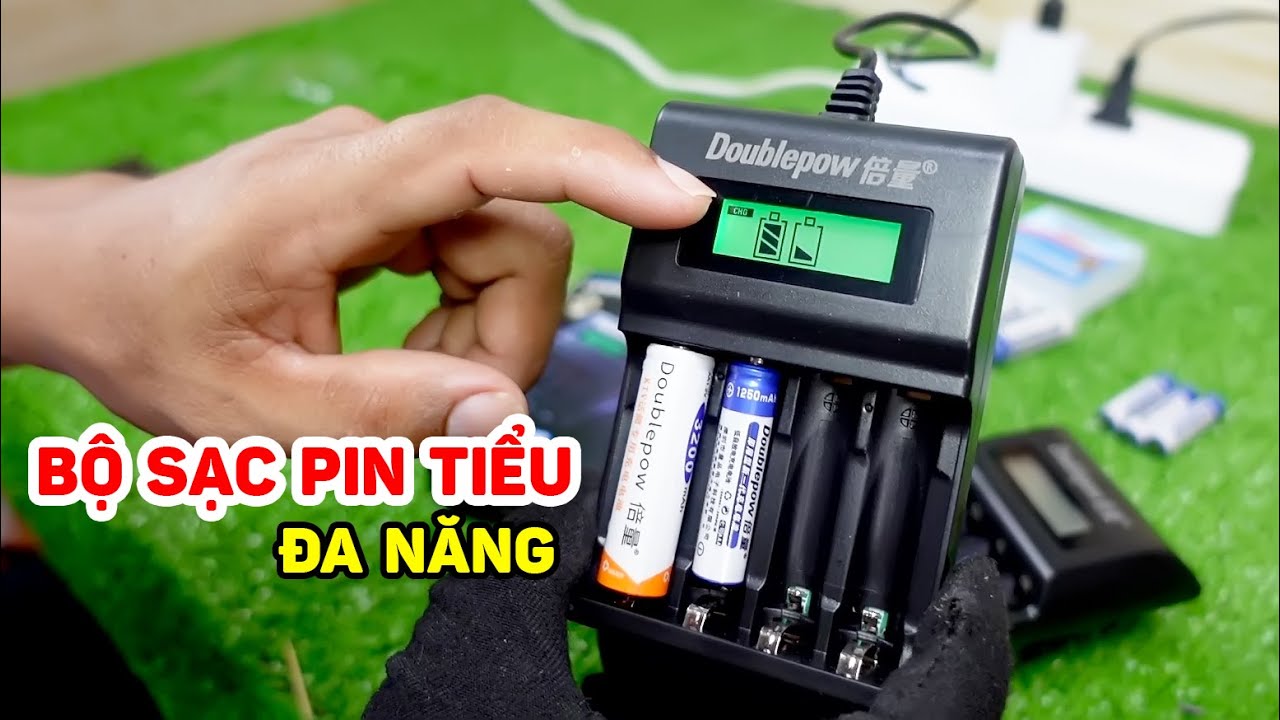 Bộ Sạc Pin Tiểu Đa Năng Tự Ngắt | Sạc Pin 2A - AA Và 3A - AAA 4 Pin Cùng Lúc || Anh Kiệt Store