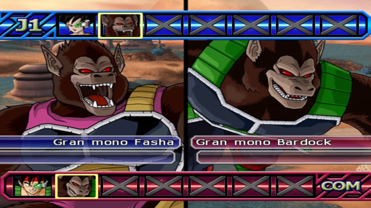 Fasha Ozaru VS Bardock Ozaru *Combate de Ozarus - Dragon Ball Z Budokai Tenkaichi 3