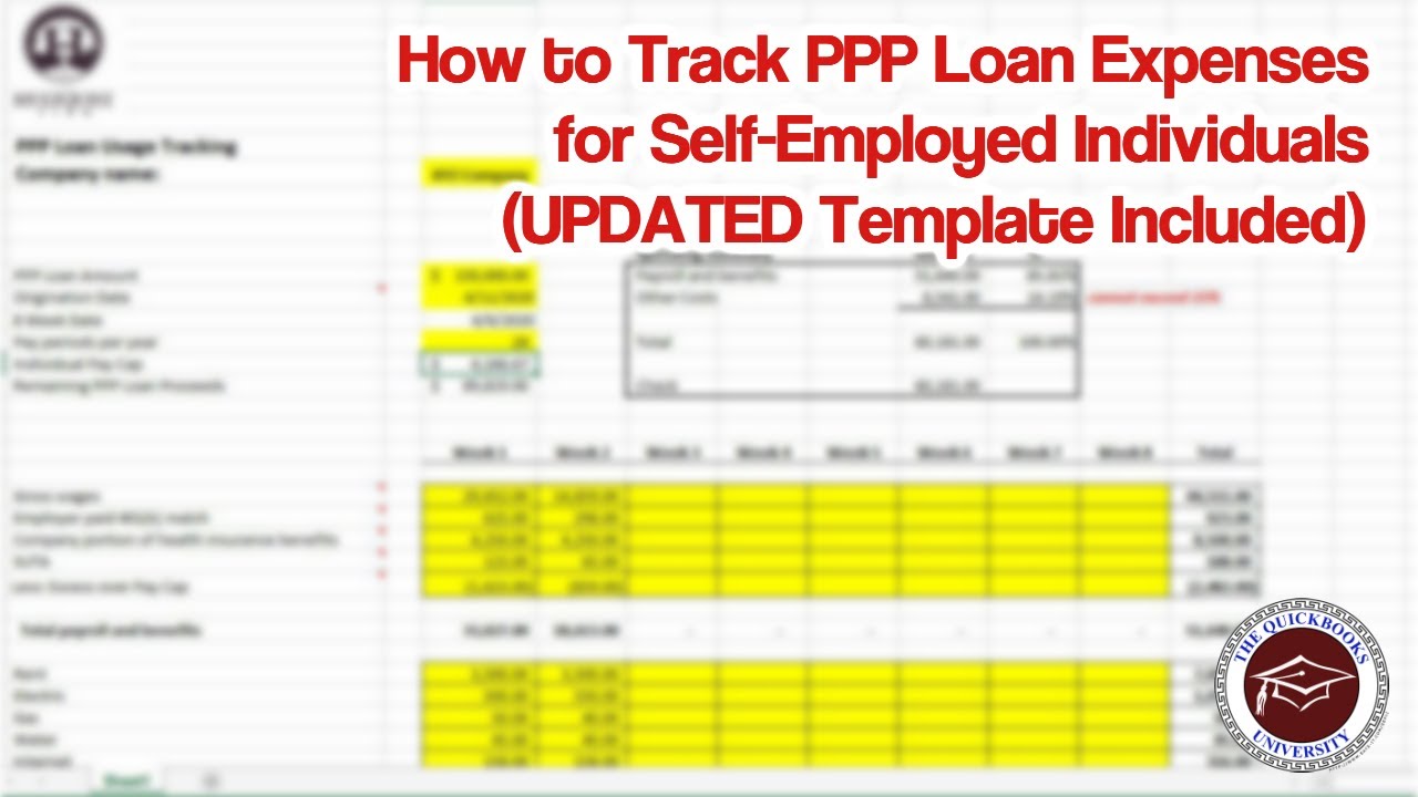 How to Track PPP Loan Expenses for Self-Employed Individuals (UPDATED Template Included!)