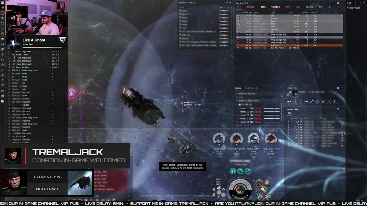 EVE Online PVP - 107 Kills & 1Loss in WH - Very Italian People