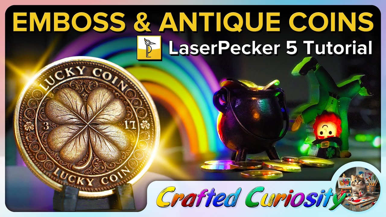 How To Emboss & Antique Brass Challenge Coins with the LaserPecker 5!