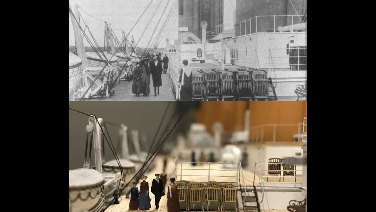 Titanic model 1:200 Титаник  модель корабля днём