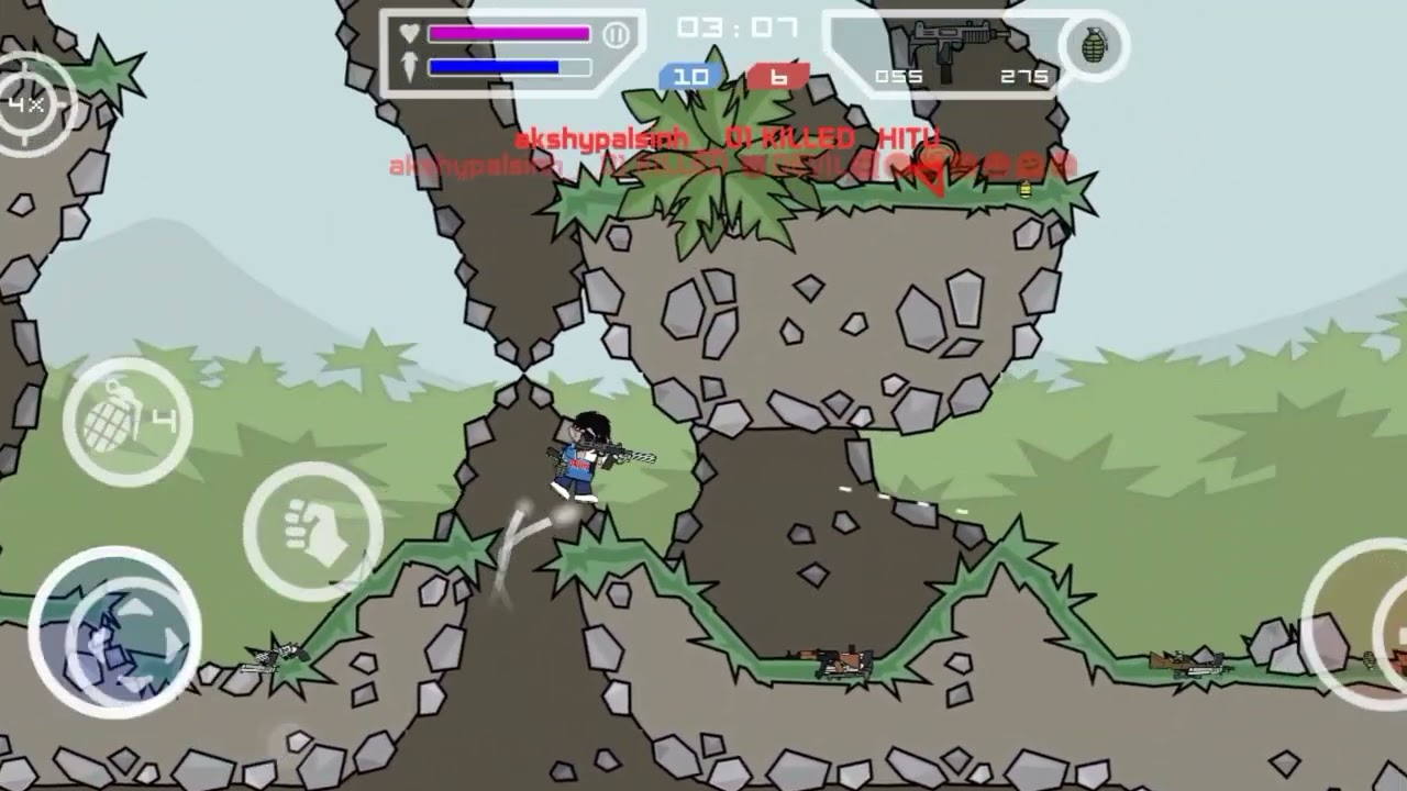 PvP op match 🔥 in Mini Militia