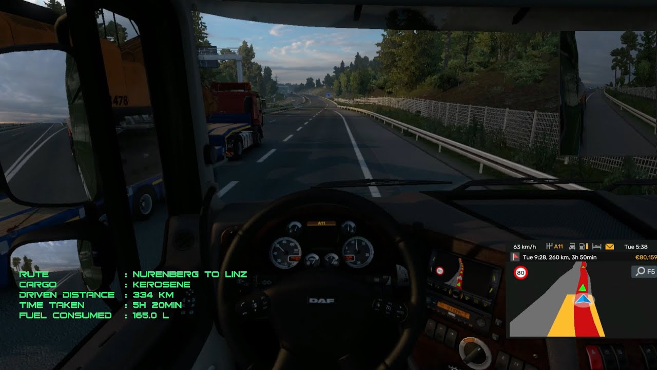 Euro Truck Simulator | Nurrenberg to Linz