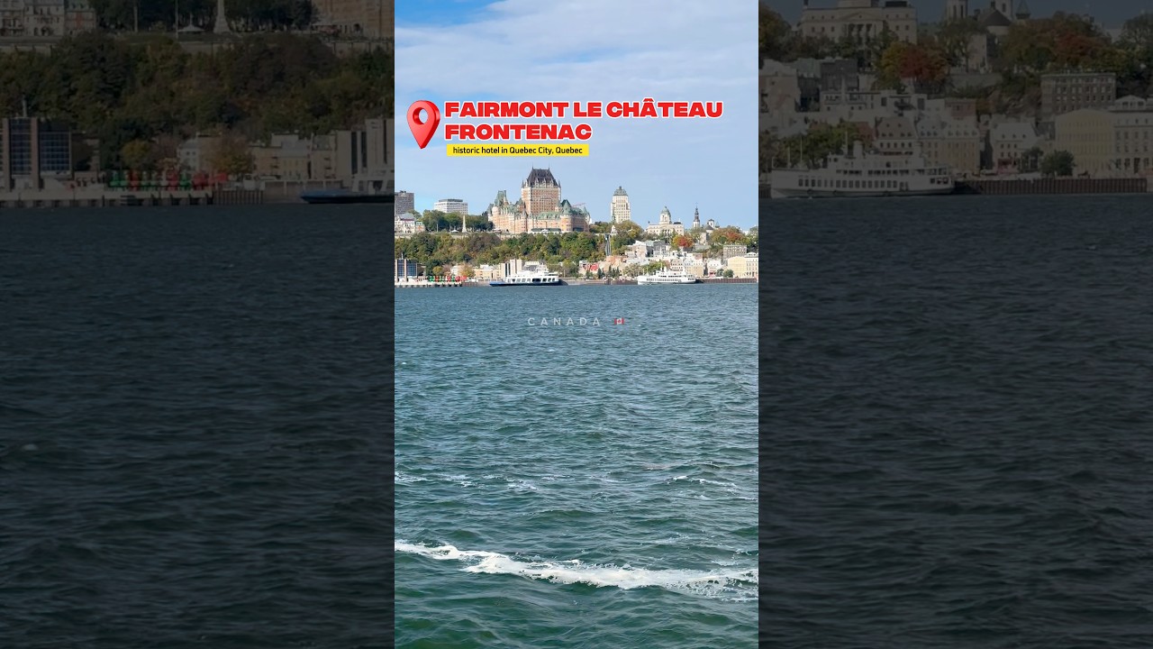 📍The Fairmont Le Château Frontenac located in Quebec, Canada 