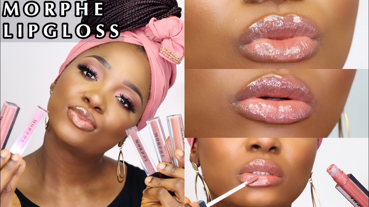 BEST MORPHE LIPGLOSS ON DARK SKIN | TRY  ON