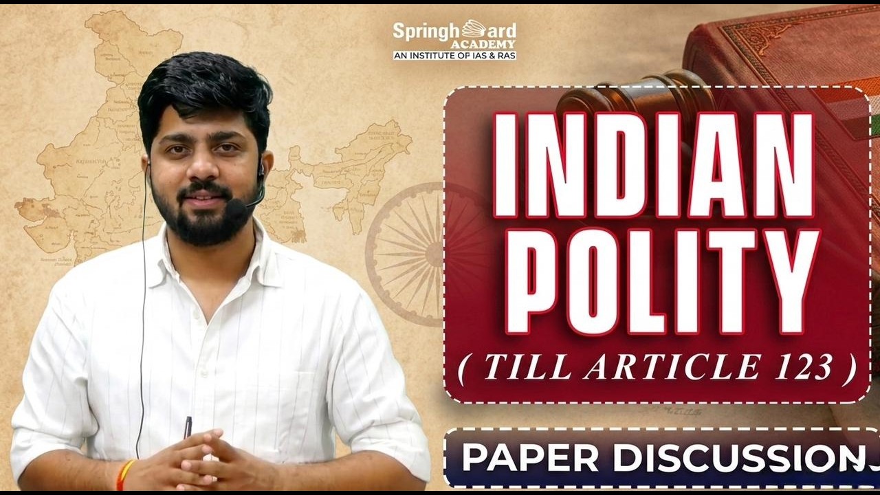 RAS Pre Test Series 2026 Paper Discussion Indian Polity by Abhishek Sir