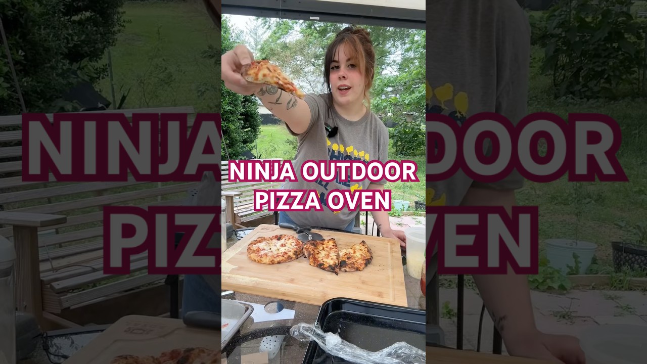 NINJA&rsquo;S NEW OUTDOOR PIZZA OVEN | mazerlazer #pizza #pizzapie #ninjakitchen #pizzaoven