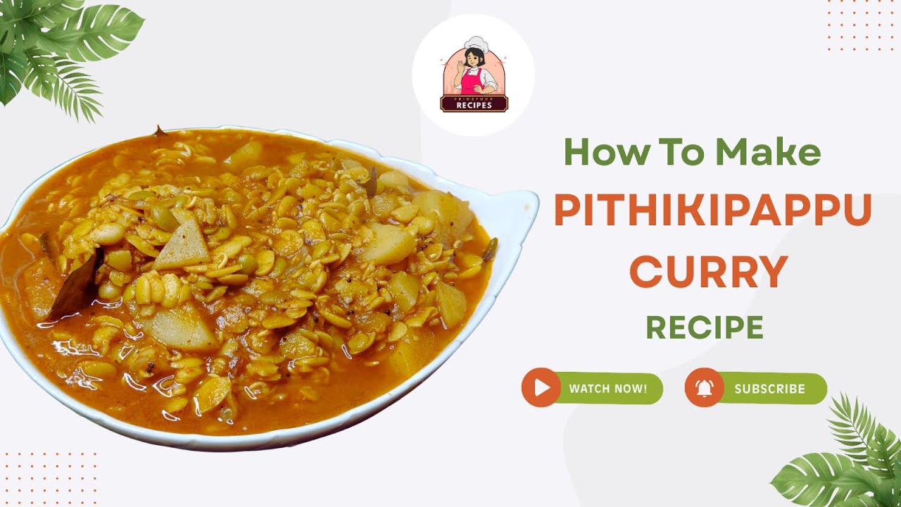 Pithiki Pappu Curry Recipe in Telugu | Easy Andhra Dal Curry