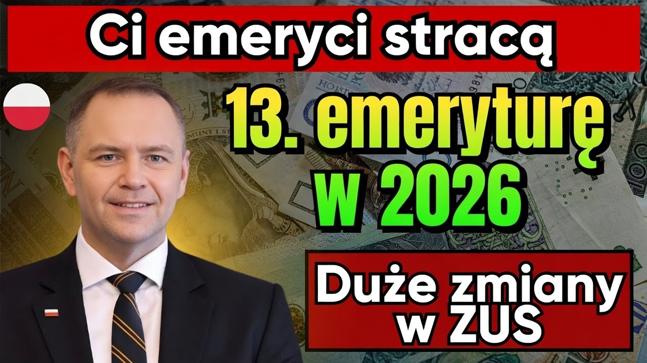 Waloryzacja 2026: Ci emeryci stracą 13. emeryturę! Duże zmiany w ZUS od kwietnia