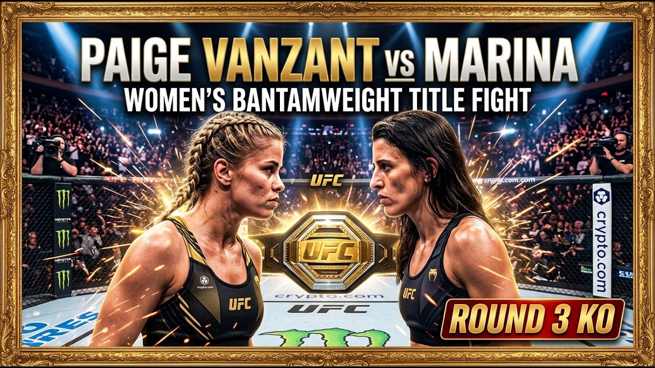 Пейдж Ванзант против Марины | Бой за титул чемпионки UFC в легчайшем весе среди женщин | Нокаут в...