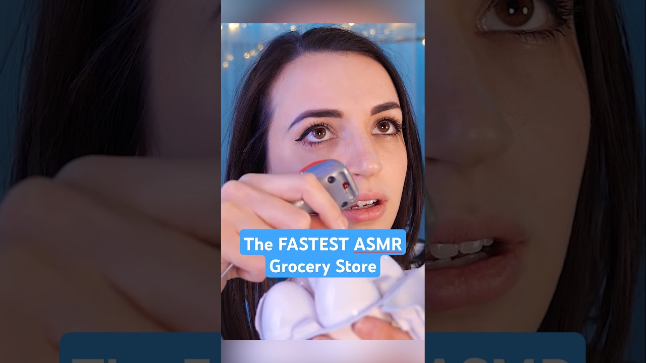 The FASTEST ASMR Grocery Store! #asmr #shorts