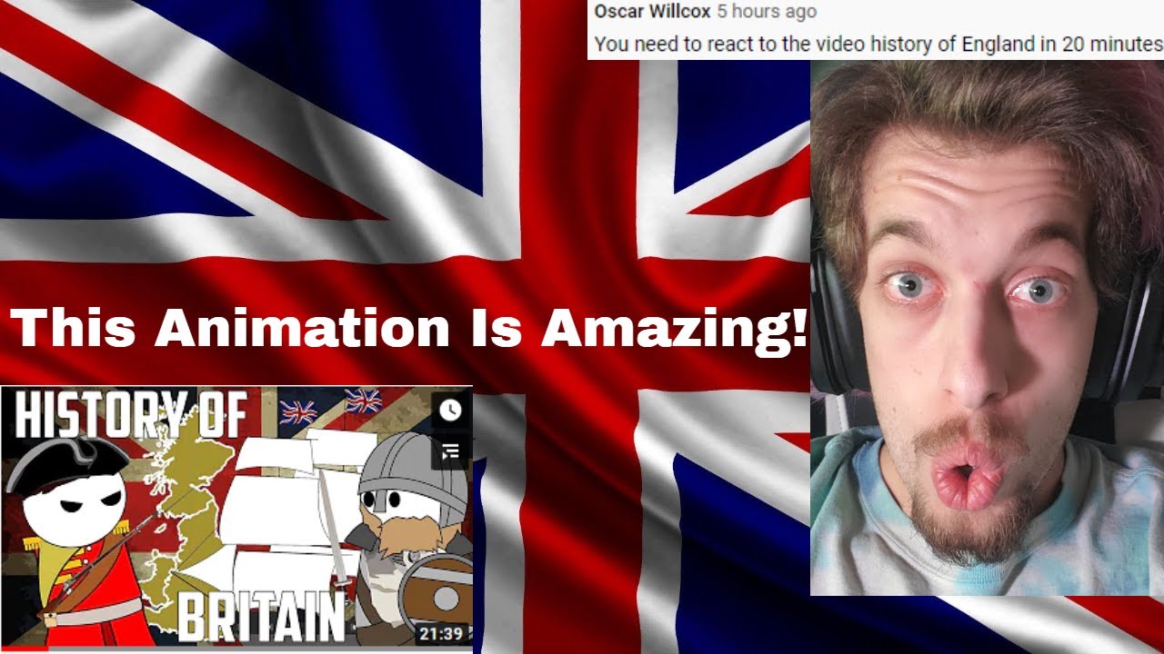 American Hippie Reacts - History of Britain in 20 minutes