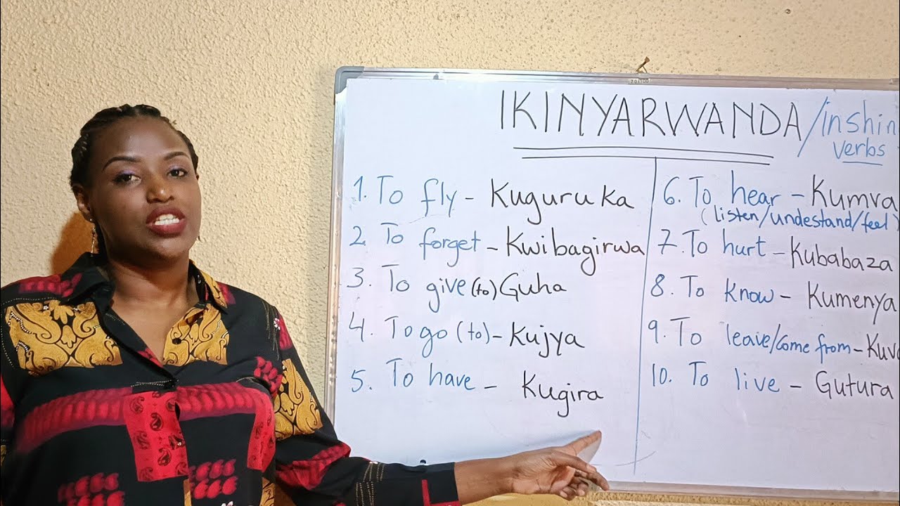 100 verbs in Kinyarwanda, part 6. Here are some  irregular verbs to practice.